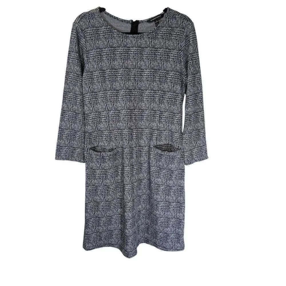 NWT 41 Hawthorn Women’s Navy Aniya Jacquard Knit Dress  Size Medium